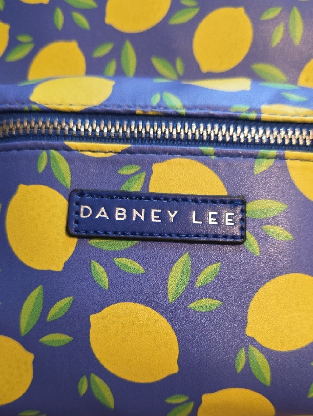 Dabney Lee Blue Lemon Print Mini Backpack - Picture 2 of 9